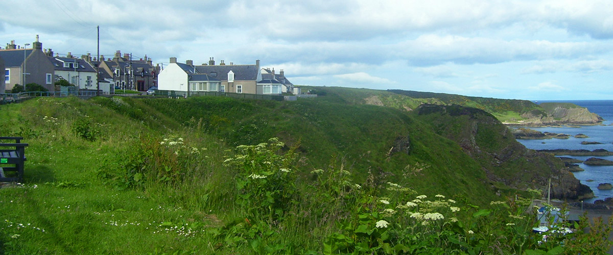 The village of Portknockie and Moray Coast Cottage for Rent