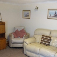Living room at Victoria Cottage, Moray Coast, Scotland